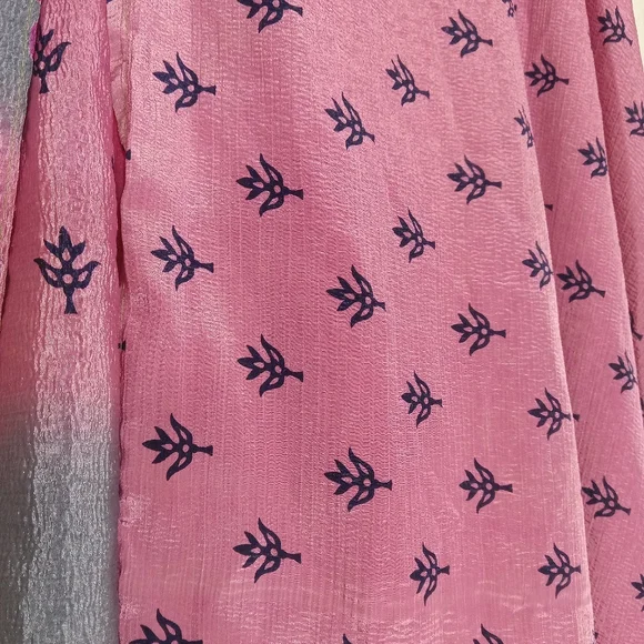 reversable darn good yarn sari silk wrap skirt ankle 4-12 boho hippy colorful - Picture 2 of 6